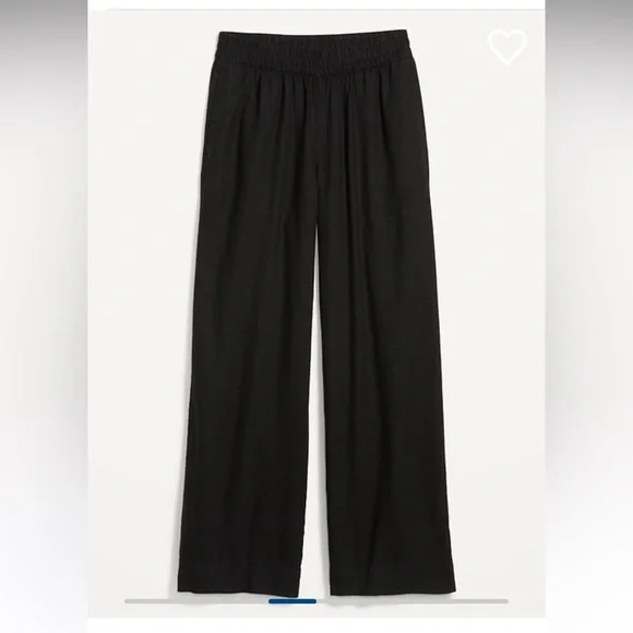 Old Navy High Wasted Linen Wide leg Pants - Picture 4 of 6